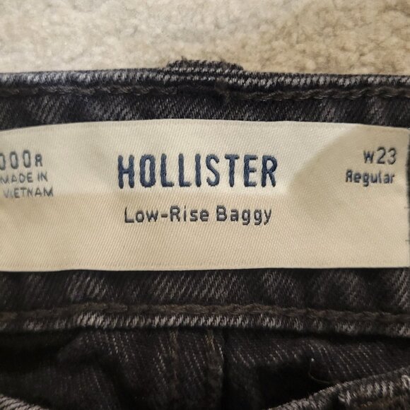 Hollister Low-Rise Grey Baggy Jeans - Picture 3 of 4